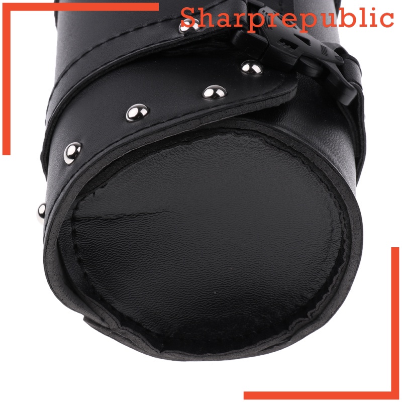 [SHARPREPUBLIC] Motorcycle Saddlebag PU Leather Round Barrel Roll Tool Bag for Harley | BigBuy360 - bigbuy360.vn