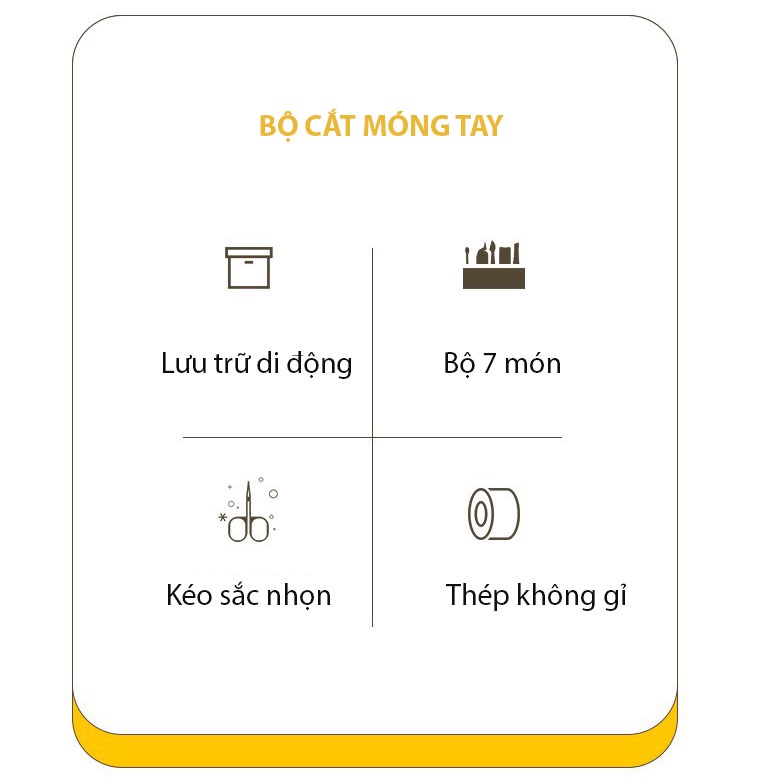 Bộ bấm móng tay xịn GOODLIFE MCMT -Bộ dụng cụ 8 món -Thiết kế bằng thép không gỉ