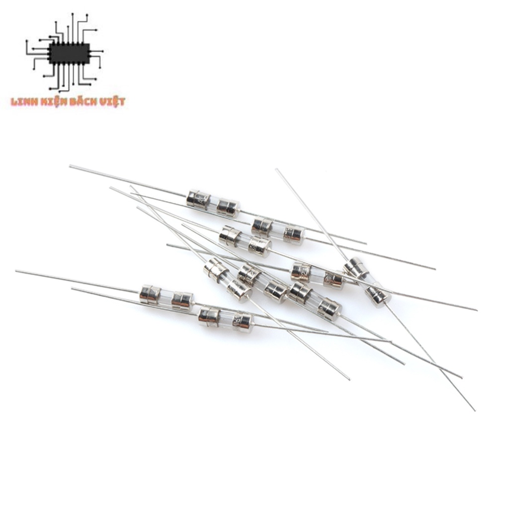 Cầu chì thủy tinh 3.15A 250V 3.6x10mm hàn chân chất lượng tốt