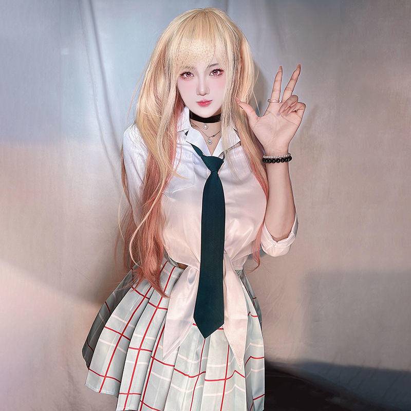 Dressing doll falling in love cos Kitagawa Sea Dream cos school uniform JK uniform five new dishes Lolita set wig