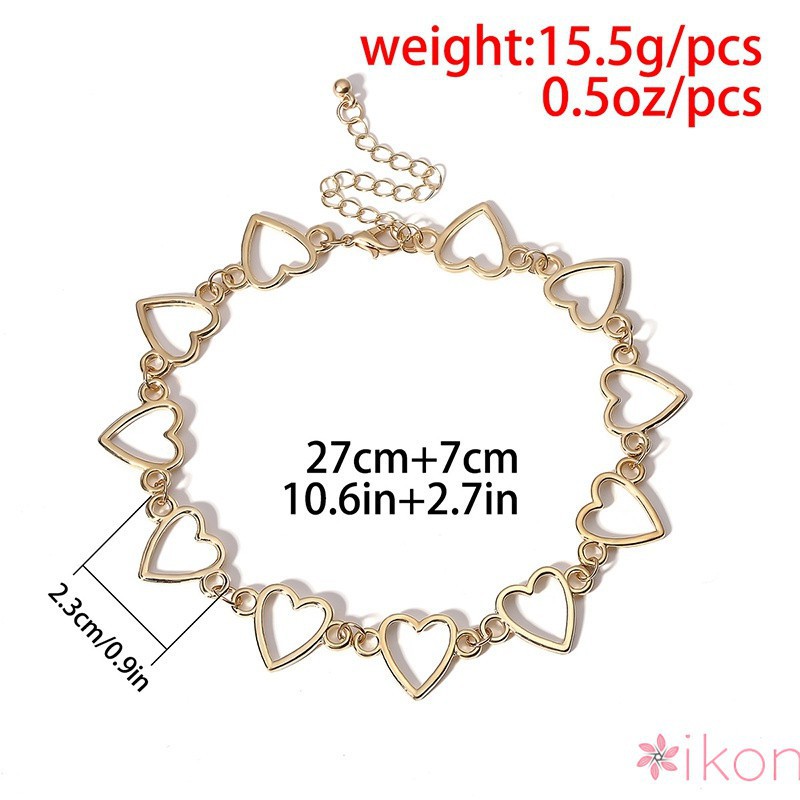Vòng cổ choker hình trái tim đơn giản cá tính dành cho nữ | BigBuy360 - bigbuy360.vn