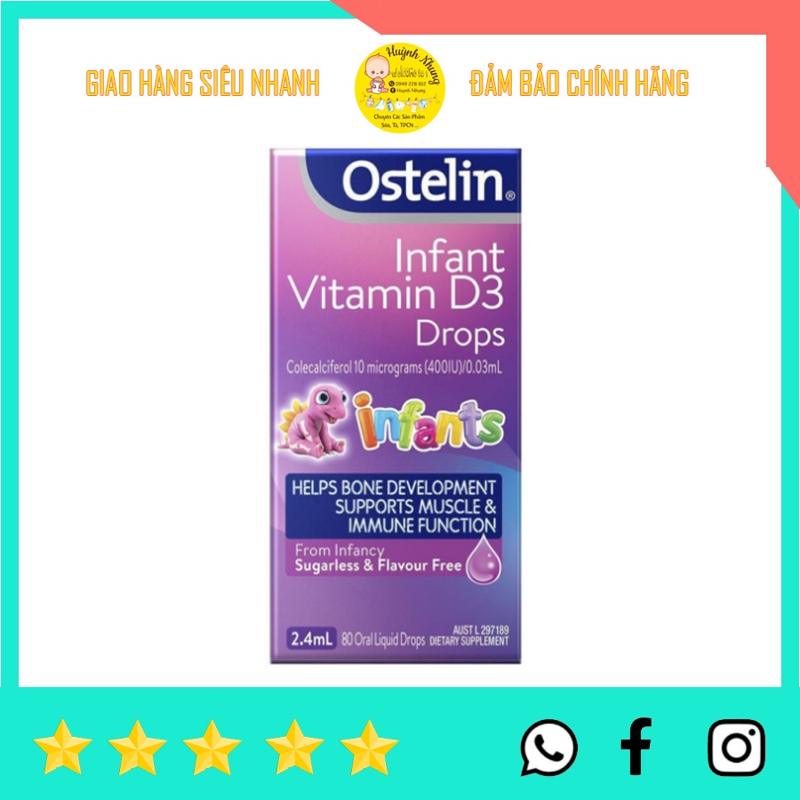 Infrant Vitamin D3 drops/Liquid dạng nhỏ giọt 2.4ml và Siro - Úc