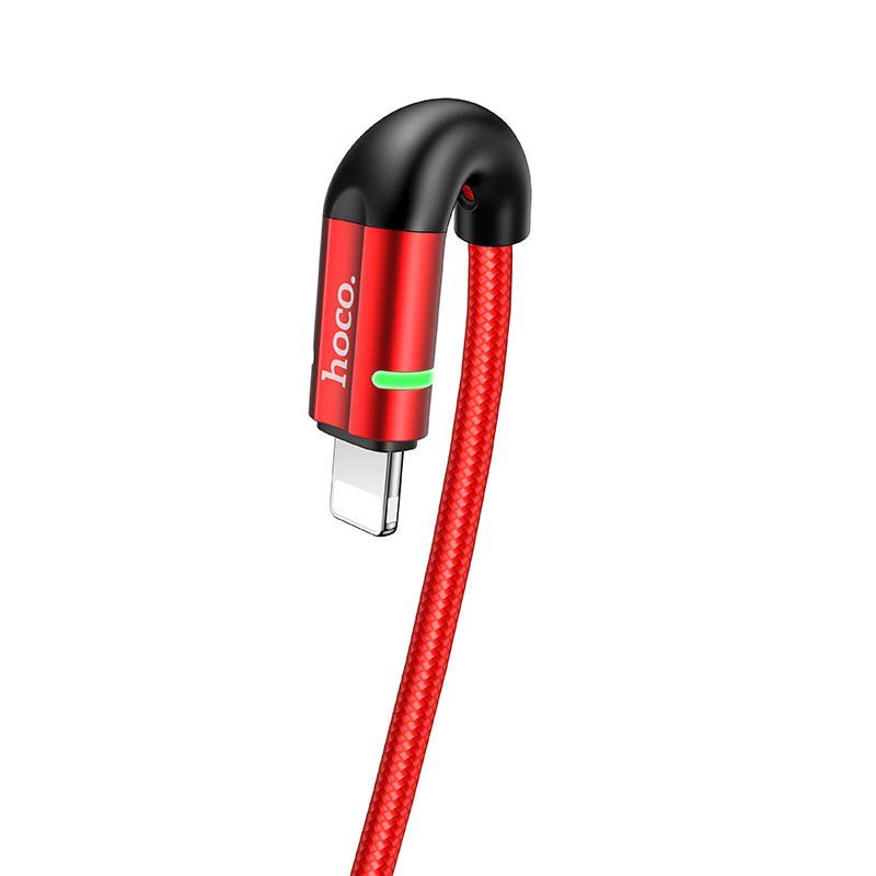 Cáp sạc nhanh Hoco U93 siêu bền 3A đầu iPhone, Android, iPad dây dài 1.2m - Chính hãng