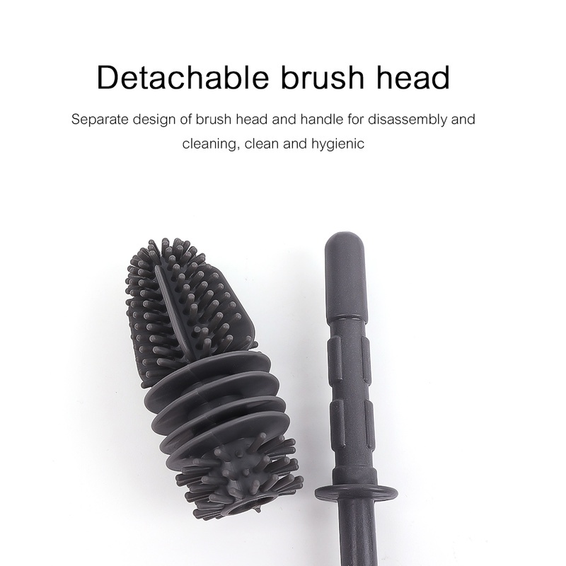 Cọ Silicone Cán Dài Dùng Để Rửa Ly Tách Tiện Dụng
