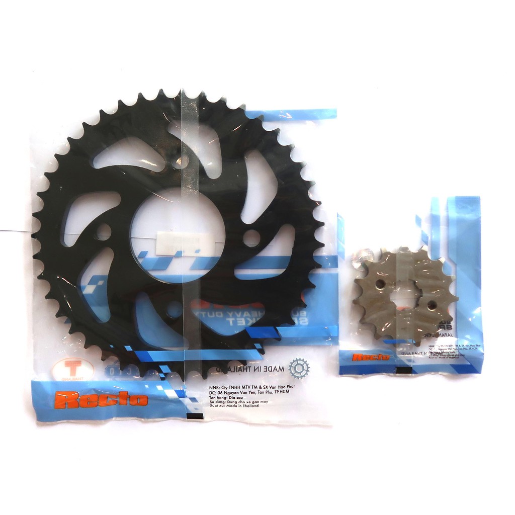 Nhông dĩa RECTO 15 43 tăng hậu cho Winner/ Winner X, tăng sức kéo cho Sonic 150