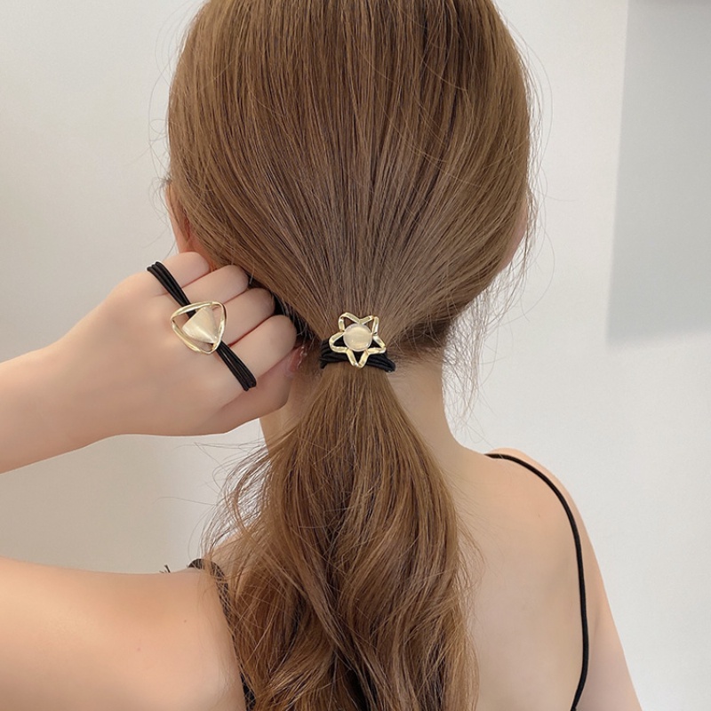 Dây Cột Tóc Đính Đá Opal Đơn Giản Thời Trang Phong Cách Hàn Quốc Cho Nữ