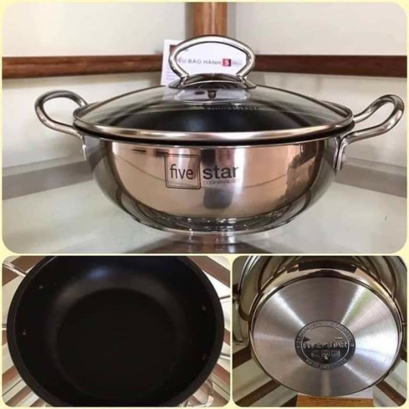 Nồi/Chảo sâu lòng 2 quai Five Star thành cao các size