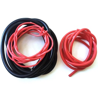 Cuộn dây silicon mềm chịu nhiệt dài 2m 8 10 12 14 16 18 20 22awg dài 1m màu đỏ đen + 1 mét