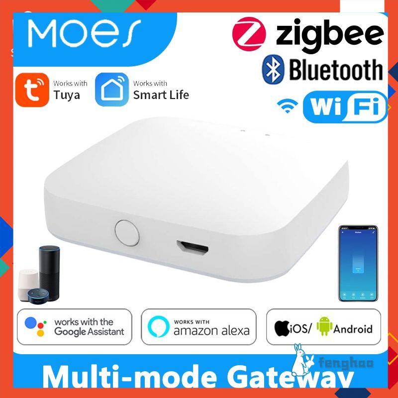 Tuya ZigBee 3.0 Thông Minh Cổng Bluetooth Lưới Hub Nhiều Chế Độ Điều Khiển Bằng Giọng Nói Alexa Google Home