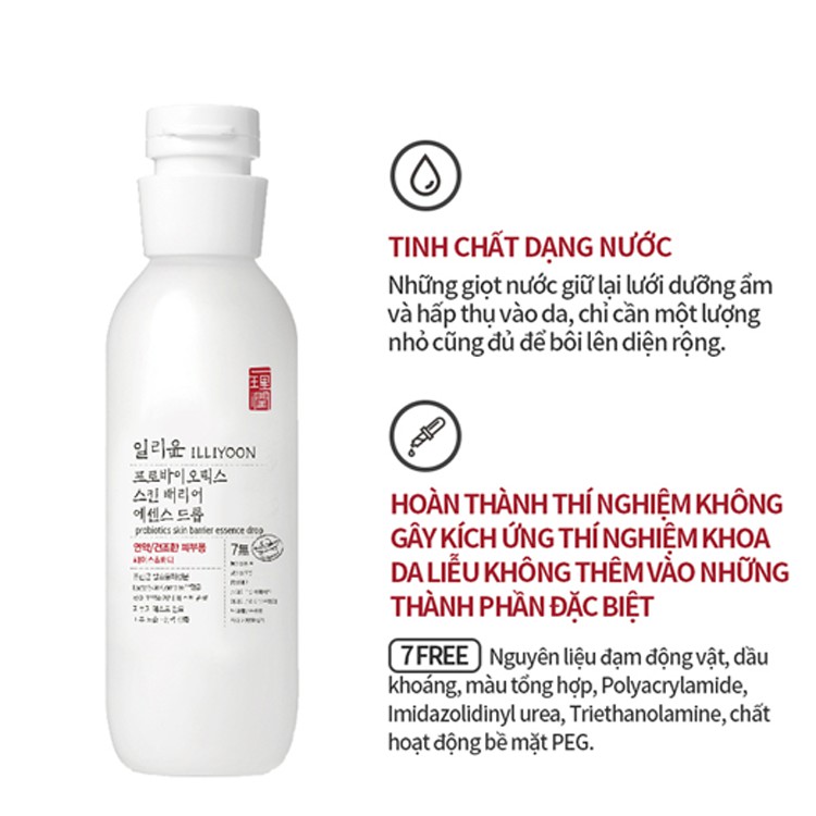 Tinh Chất Men Vi Sinh Cho Da ILLIYOON Probiotics Skin Barrier Essence Drop 200ml Daily Beauty Official