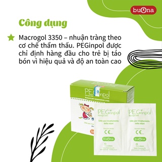 Peginpol macrogol 3350 - hỗ trợ táo bón cấp và mãn tính cho trẻ em. hộp 20 - ảnh sản phẩm 3