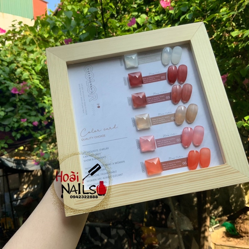 Set sơn thạch 6 màu - phụ kiện nail