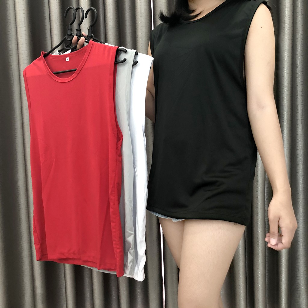 Áo Thun 3 Lỗ Tập Gym Thun Lạnh Mặc Siêu Mát