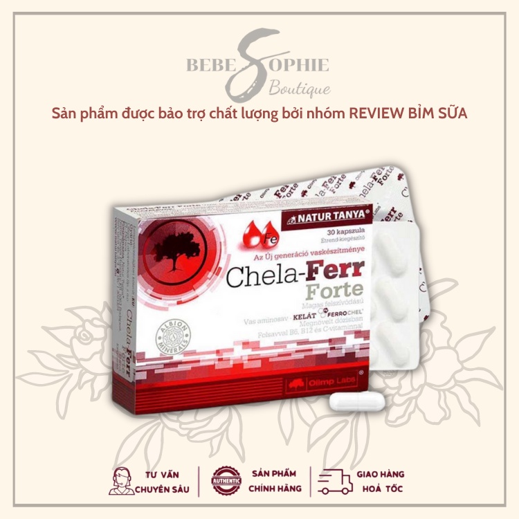 Sắt hữu cơ CHELA FERR® FORTE cho mẹ bầu - sau sinh