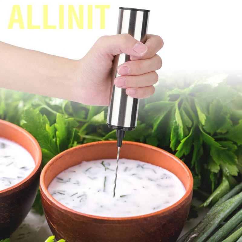 Allinit USB Rechargeable Electric Egg Beater Milk Coffee Tea Stir Bar Automatic Frother Tool