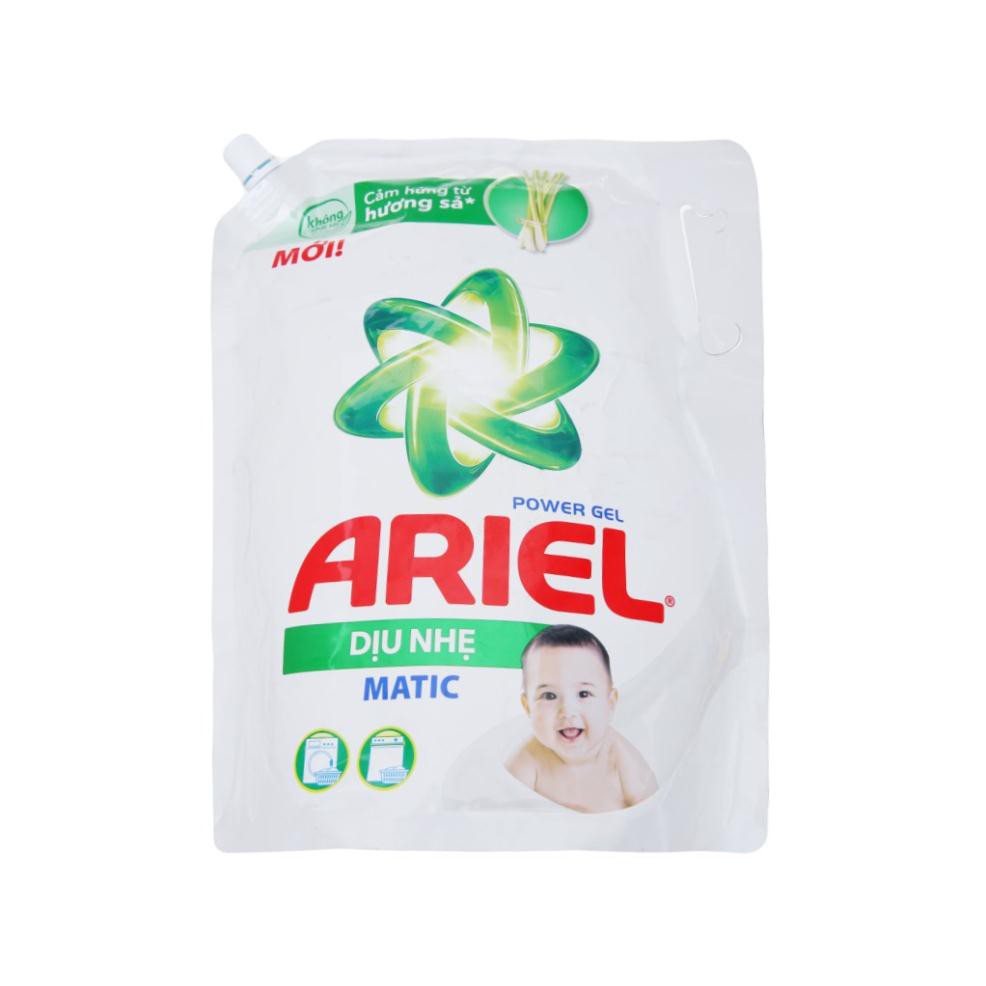 .. Nước giặt Ariel Matic dịu nhẹ hương sả túi 2 lít