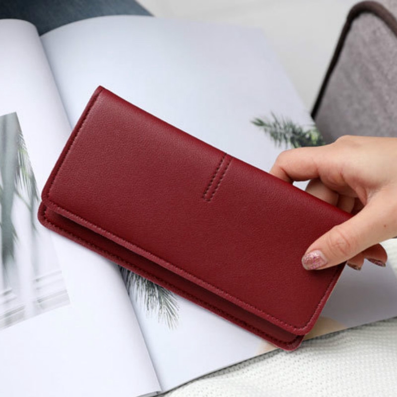 Ví Da Dáng Dài Phong Cách Âu Mỹ Thời Trang Dành Cho Bạn Nữ IELGY