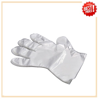 Trendy 100pcs Plastic Disposable Gloves Restaurant Home Service Catering Hygiene