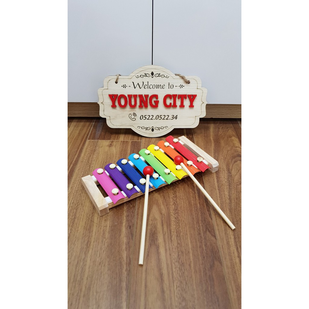 Đàn Xylophone gỗ 8 thanh quãng - Đồ chơi âm nhạc cho bé