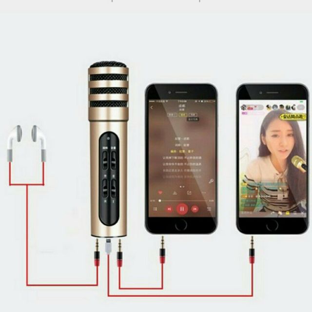 Micro karaoke live stream 3 in 1 trên điện thoại