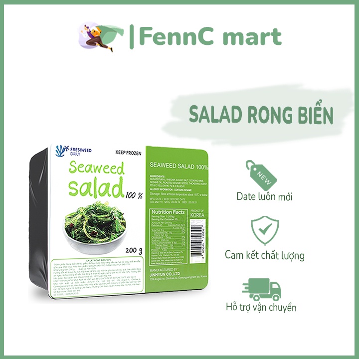 Salad Rong Biển Rong biển tươi trộn mè Fresiweed 200G FENNC