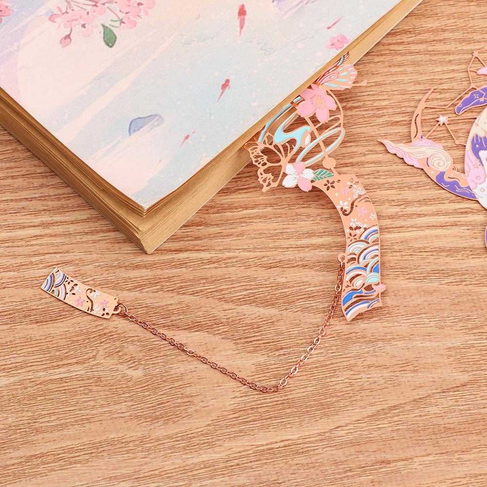 DORAW Thẻ Đánh Dấu Trang Sách Phối Tua Rua Phong Cách Trung Hoa Cổ Điển