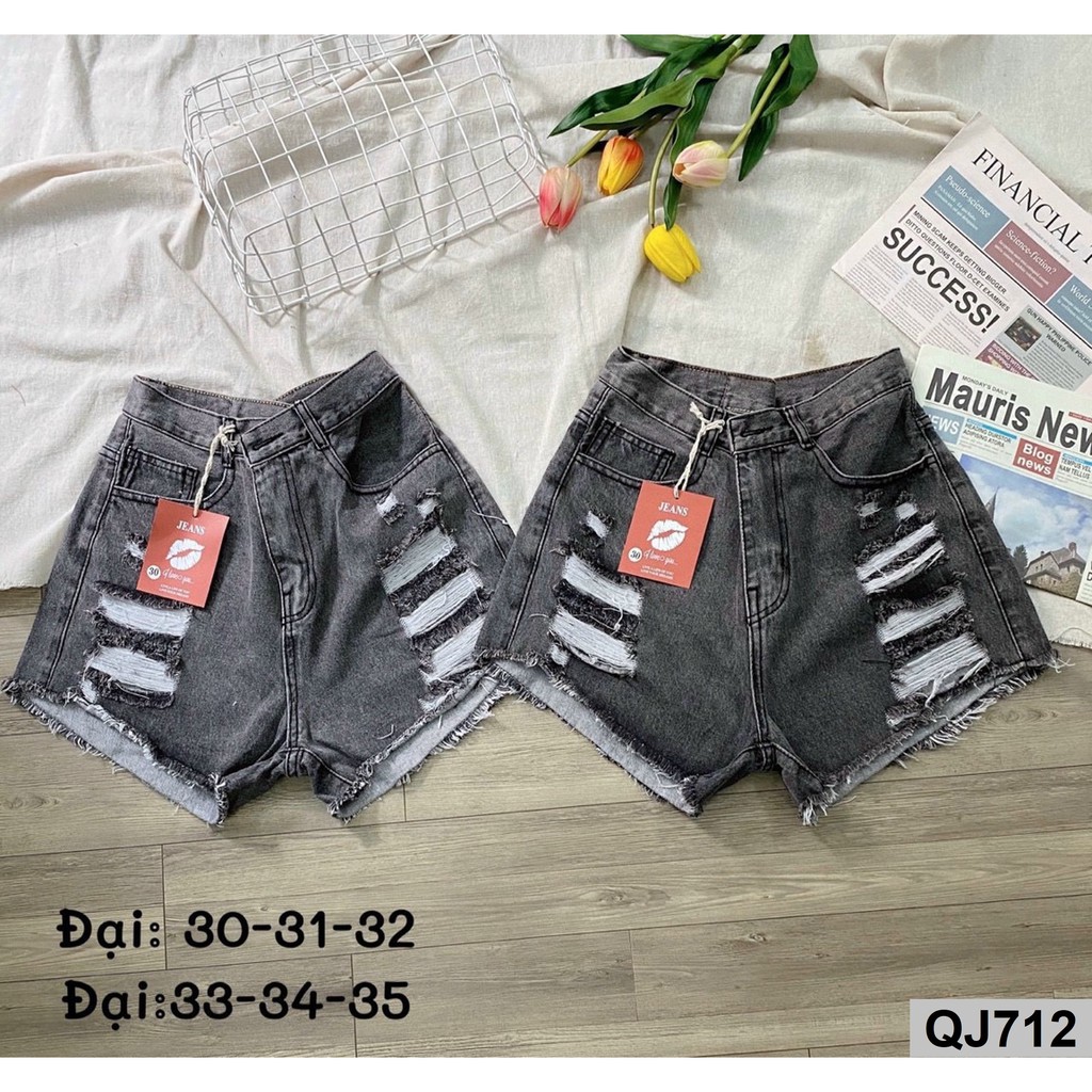 Quần đùi bò nữ size lớn trên 55kg QJ712
