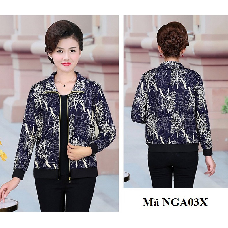 Áo khoác trung niên 1 lớp mỏng nhẹ nhàng - NGA01 NGA02 NGA03 NGA04