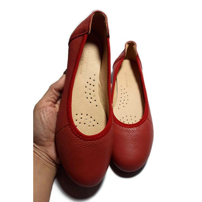 [[SALE]] Giày Mọi Da Bò Thật Đế Bằng Augustino | BigBuy360 - bigbuy360.vn