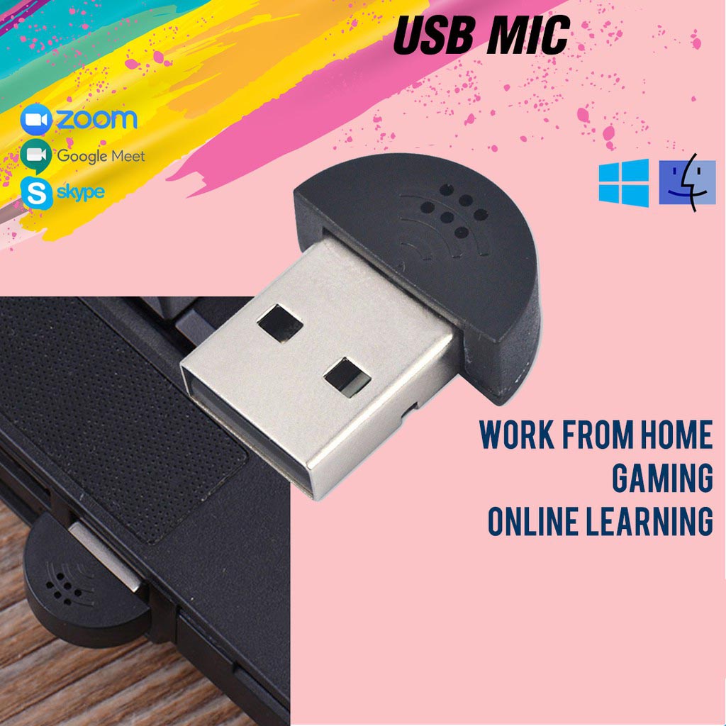 USB Microphone Audio Studio Ghi âm giọng nói Mic cho máy tính xách tay, pc, Khoảng cách thu âm 0.5m