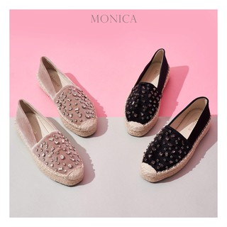 Giày đế cói đính đá M3002X03 MONICA