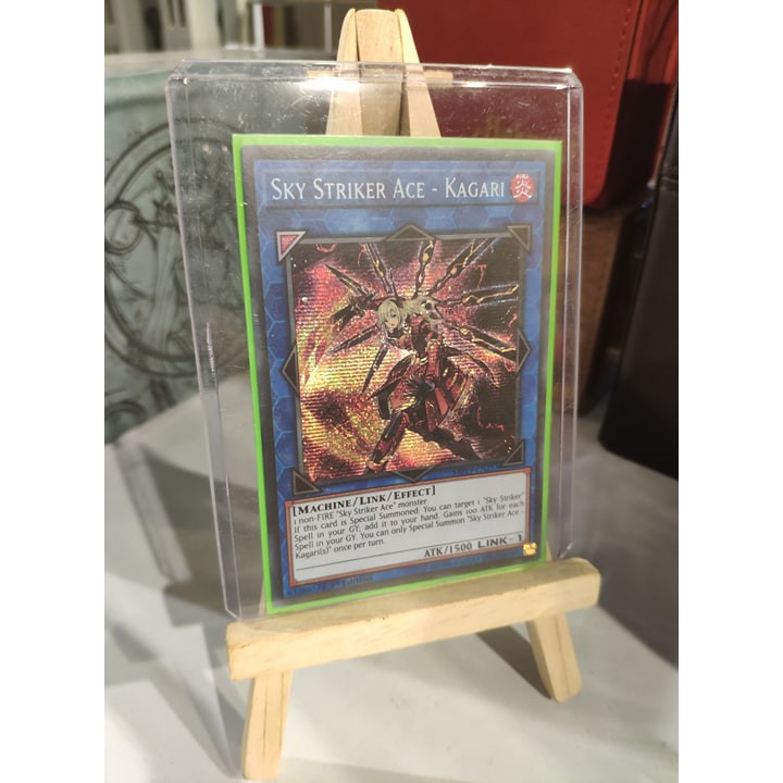 Lá bài thẻ bài Yugioh Sky Striker Ace - Kagari  – Prismatic Secret Rare - Tặng bọc bài nhựa bảo quản