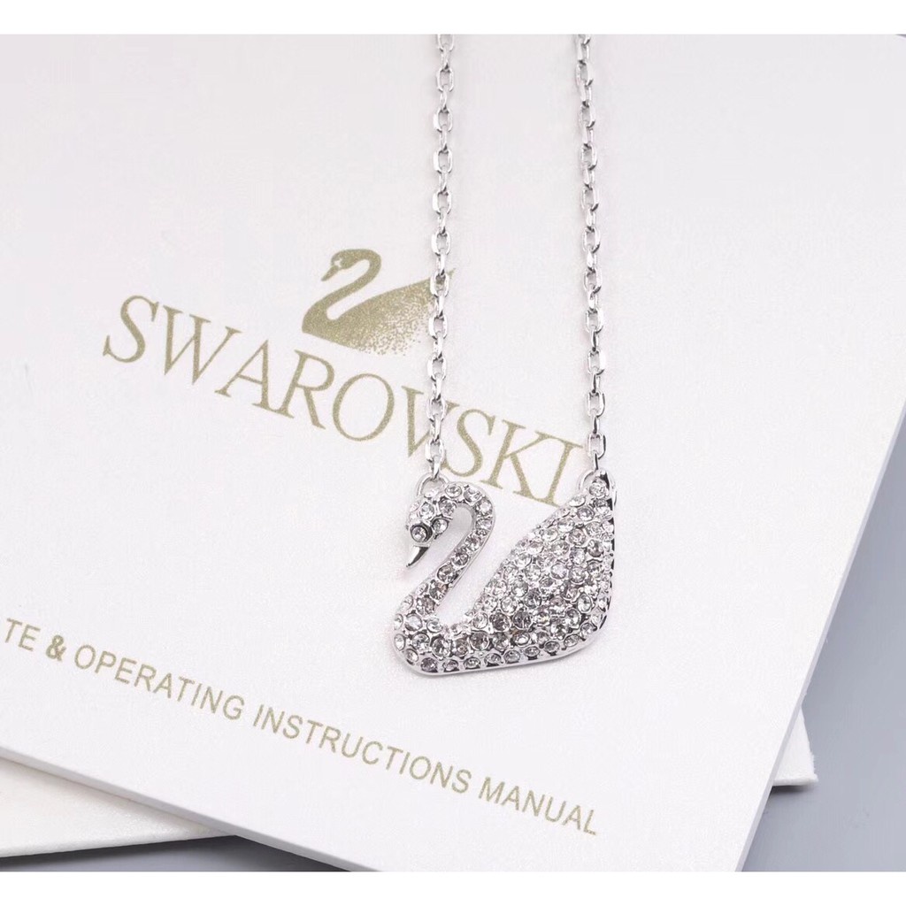 Vòng cổ bạc mặt hình chim thiên nga đính pha lê lấp lánh sang trọng 5007735