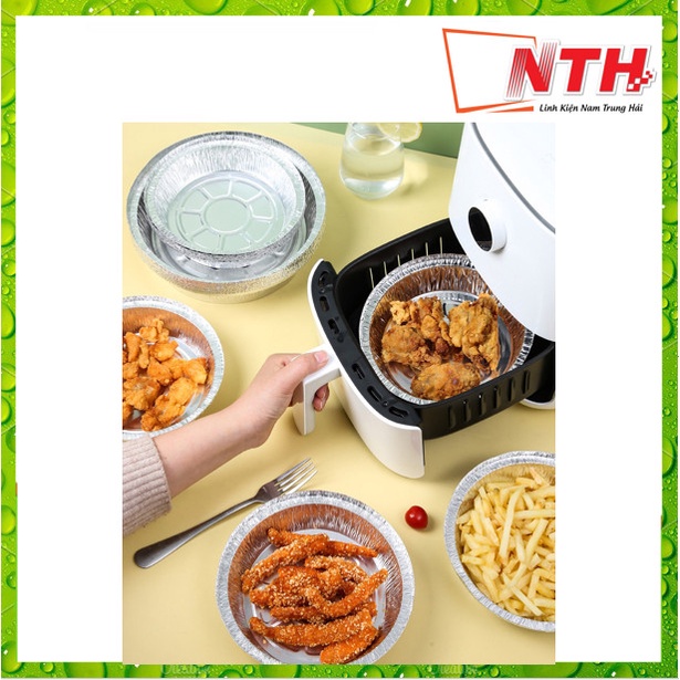 SET 10 CÁI KHAY GIẤY BẠC NỒI CHIÊN KHÔNG DẦU