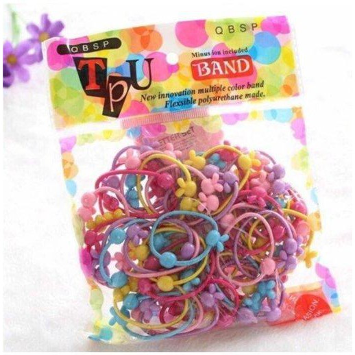 Bịch 50 thun cột tóc cho bé nhiều màu