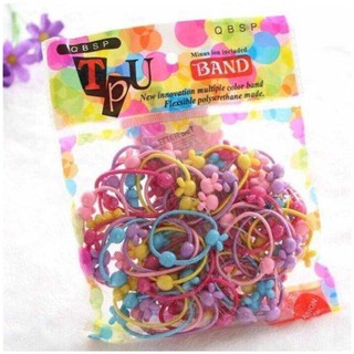 Bịch 50 thun cột tóc cho bé nhiều màu