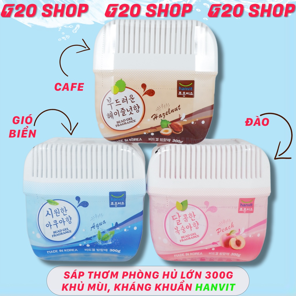 Sáp thơm khử mùi Hanvit kháng khuẩn hương tự nhiên 300g NPP G20shop