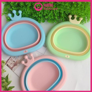 Chậu rửa mặt gấp gọn hình vương miệng