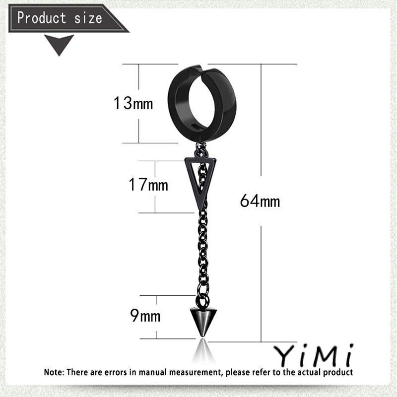 Bông tai kẹp không xỏ lỗ thời trang dành cho nam và nữ