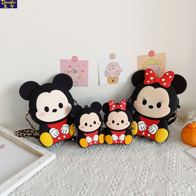 Disney Túi silicon cỡ lớn họa tiết hoạt hình Mickey Minnie dễ thương