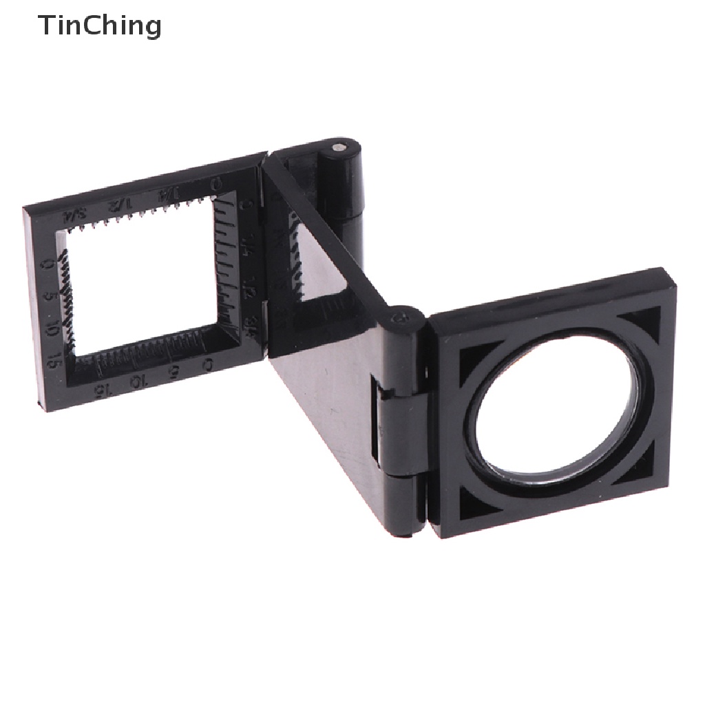 Kính lúp 10X 28mm có thể gấp lại kèm thước đo thiết kế tiện lợi dùng trong may vá