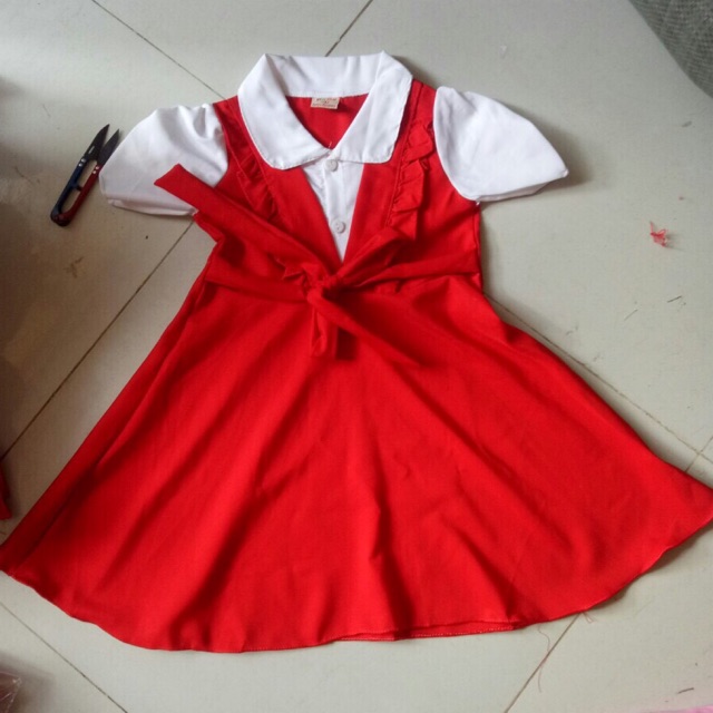 Đầm lụa cổ sơ mi