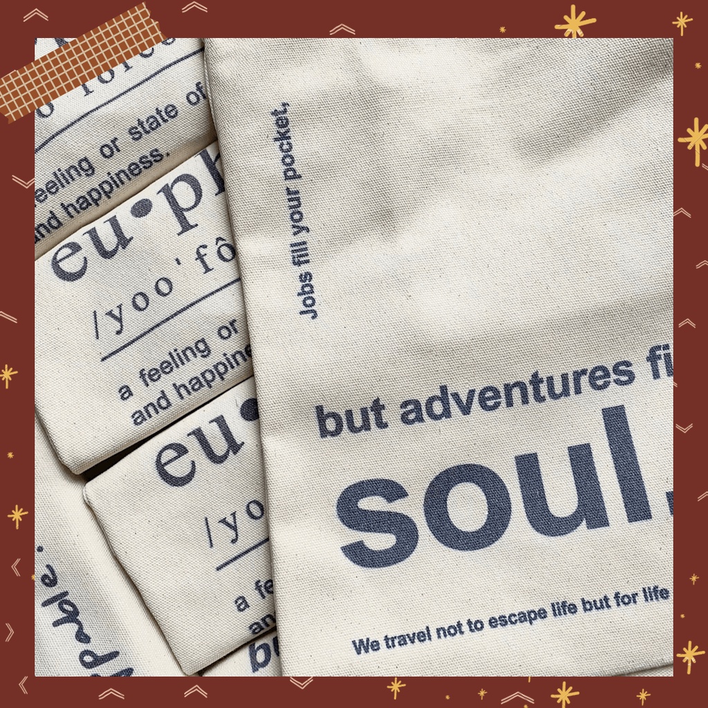 Túi tote, túi vải canvas basic Soul phong cách minimalist miloostudios