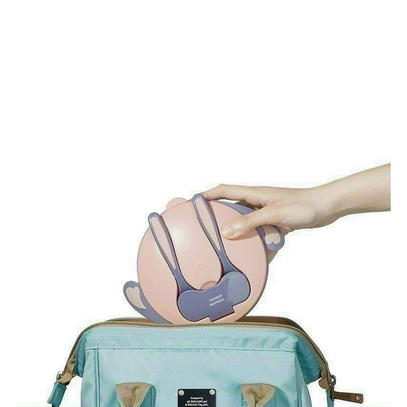 Bộ bát ăn dặm giữ nhiệt và chống trơn đổ Baby care- kèm khay,thìa,dĩa silicon