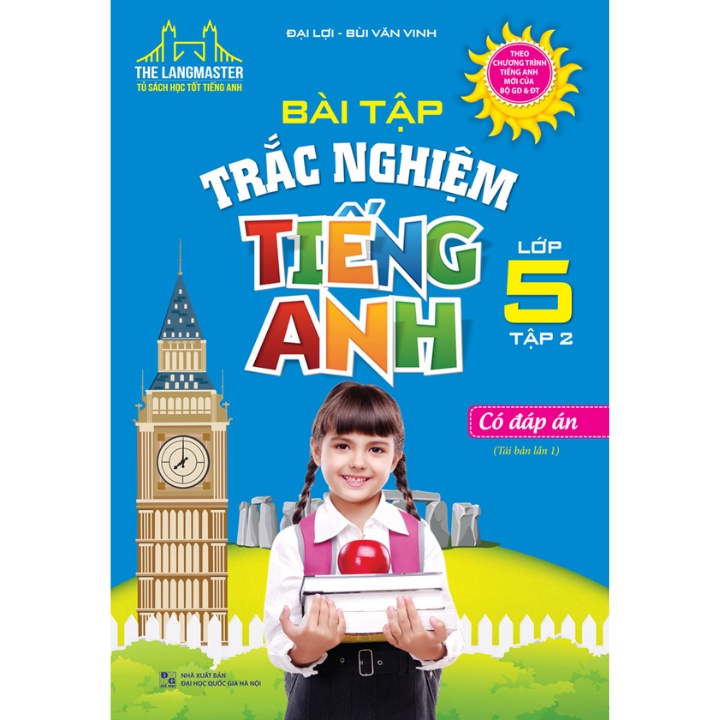 Sách - Combo The Langmaster - Bài Tập Trắc Nghiệm Tiếng Anh Lớp 5 (Bộ 2 Cuốn) - MT