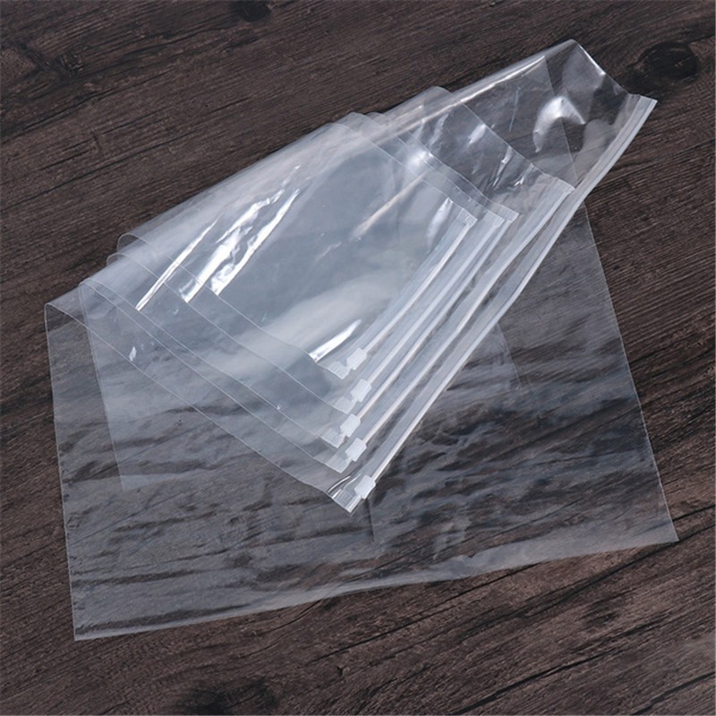 Túi ziplock có khóa kéo,Túi zip trong loại đẹp nhiều size dùng gói hàng đựng quần áo giày dép tiện lợi. Hàng loại 1 * HN