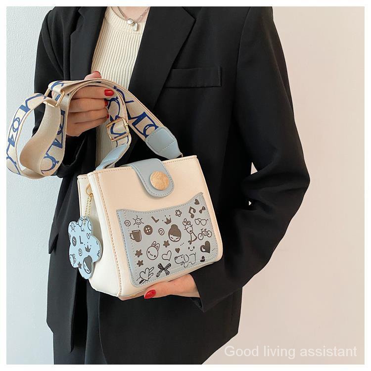 Graffiti Crossbody Bucket Bags Summer Fashion 2022 New For Women