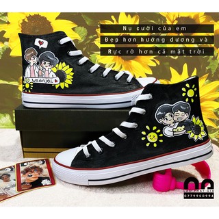 Giày vẽ cv couple MewGulf đáng yêu