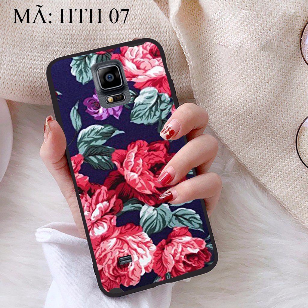 Ốp lưng Samsung Note 4 viền dẻo TPU BST Hoạ Tiết Hoa