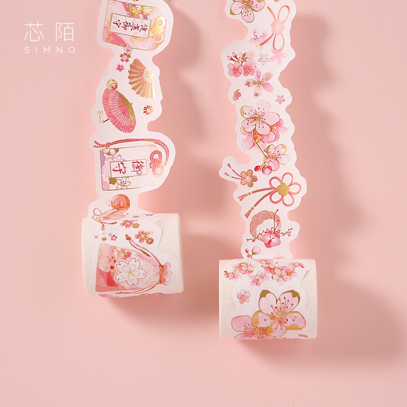 Băng dính trang trí washi tape phong cách Nhật Bản anh đào